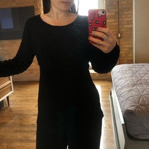 Soft Black long sleeve tee